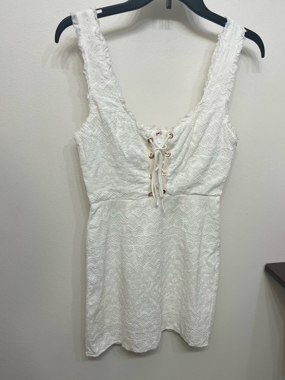 For Love & Lemons eyelet mini dress